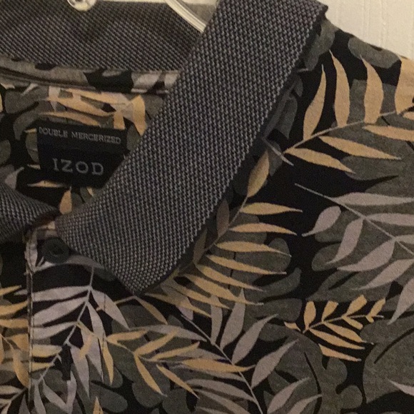 *EUC* Izod tropical print short sleeve polo. Size XL. - Picture 4 of 4